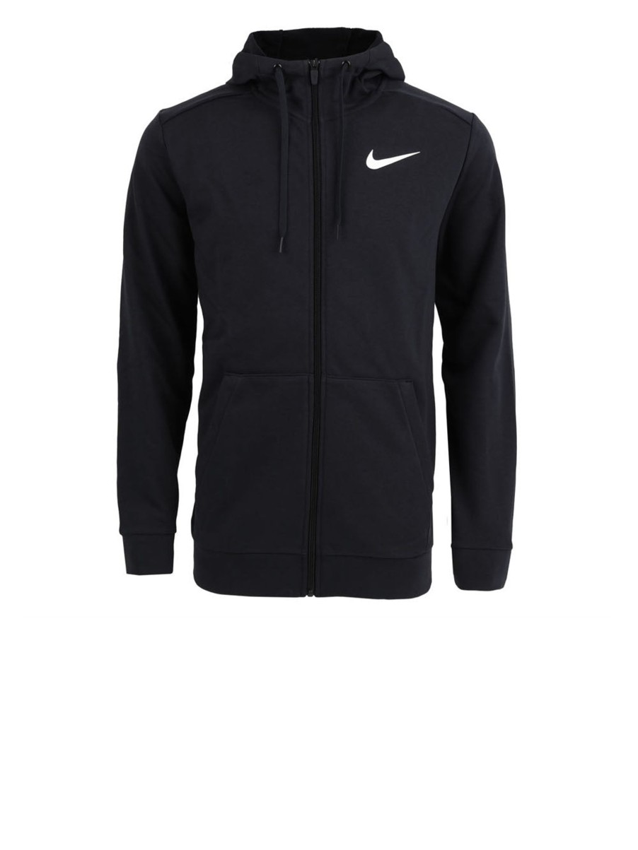 Uomo nike Felpe | Dri-Fit Men'S Full Zip - Black