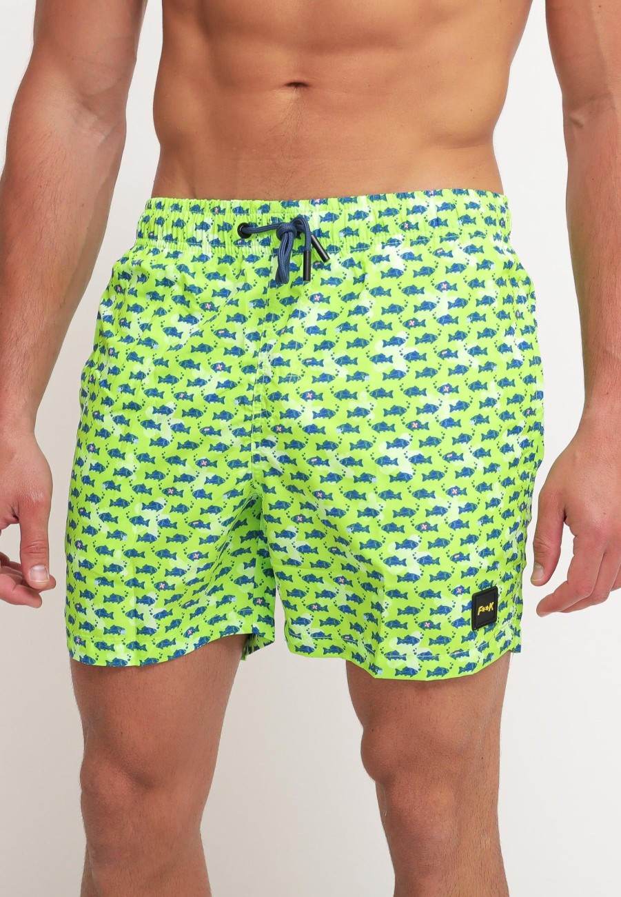 Uomo f**k project Boxer Da Mare | Printed Short - Fantasia