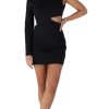 Donna kontatto Vestiti | Abito Cut Out - Nero