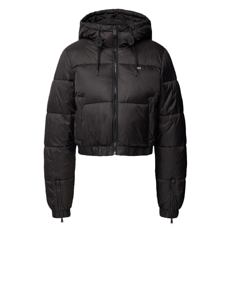 Donna tommy hilfiger Giubbotti | Tjw Crp Hooded Puffer - Black