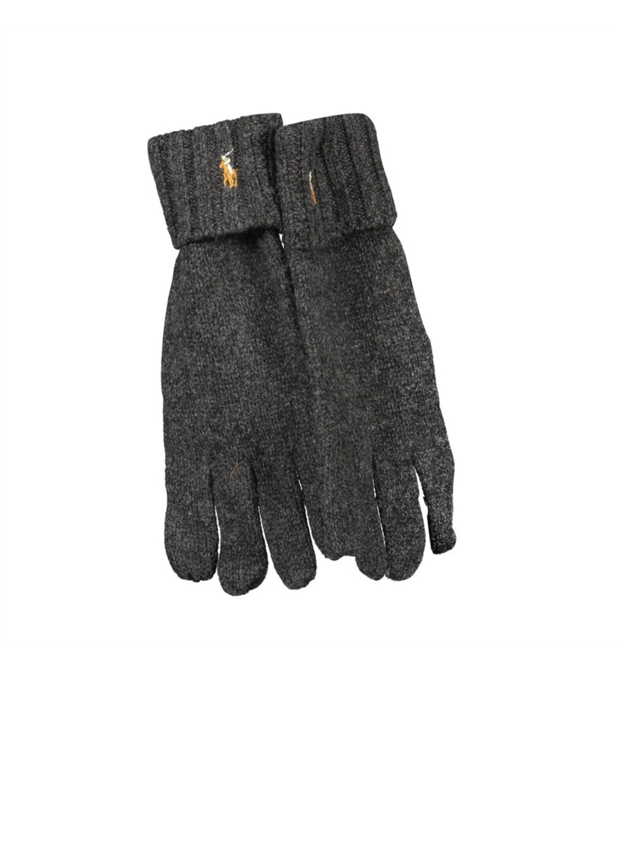 Uomo polo ralph lauren Guanti | Sig Merino Glove - Charcoal