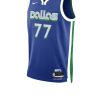 Uomo nike Canotte | Luka Doncic Dallas Mavericks City Edition - Rush Blue