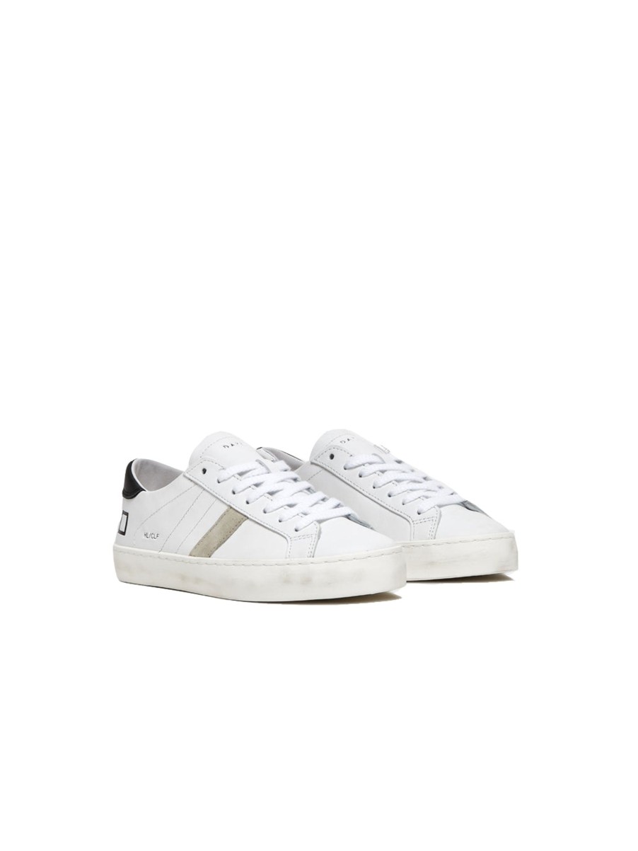 Scarpe d.a.t.e. | Hill Low Calf - White Black