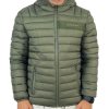 Uomo liu jo uomo Giubbotti | Giubotto Con Cappuccio Light Jeans - Army Green