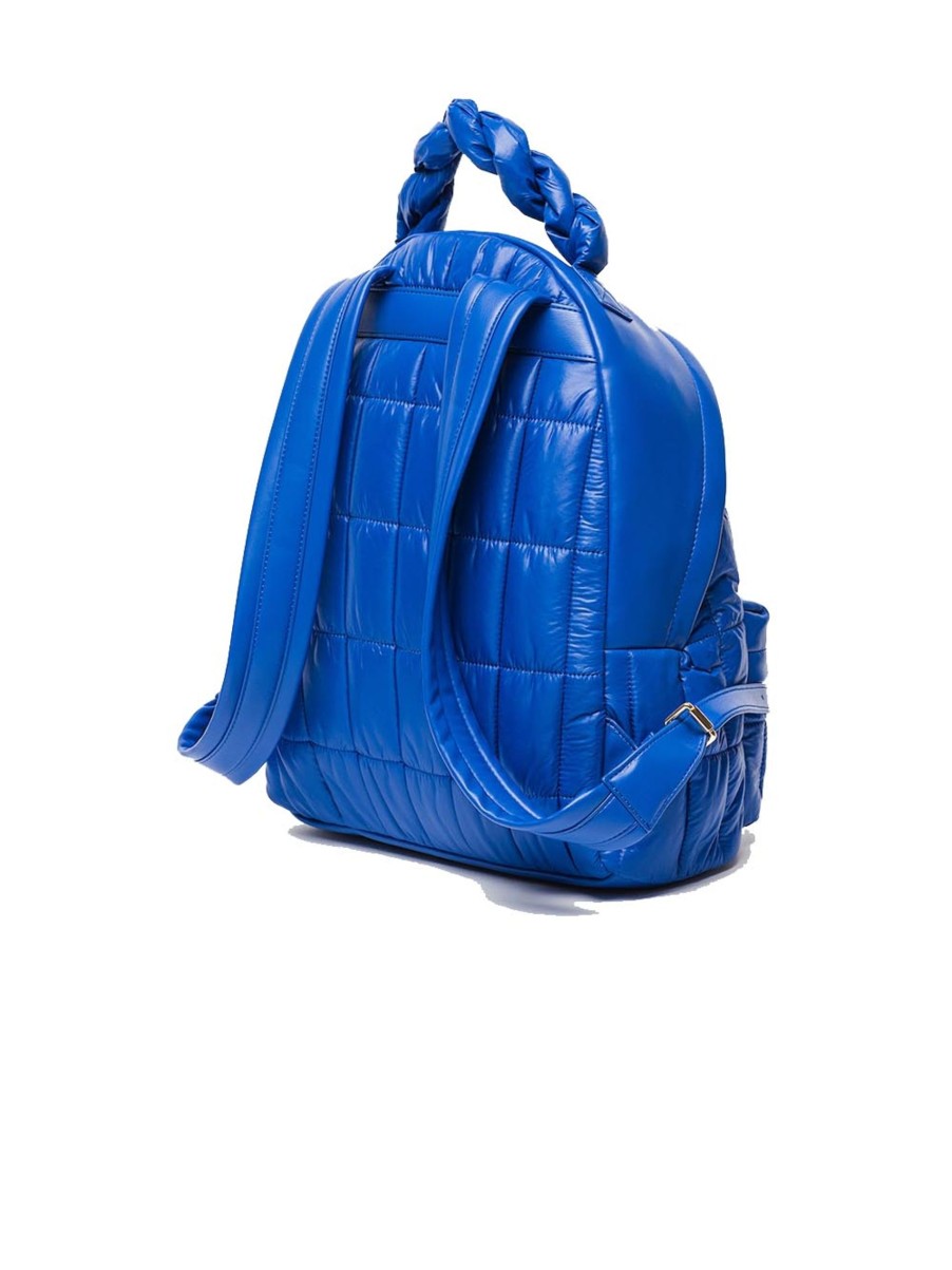 Donna love moschino Zaini E Marsupi | Zaino Nylon + Pu Blu Oceano