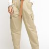 Donna Have One Pantaloni | Pantalone Cintura E Tasconi - Beige