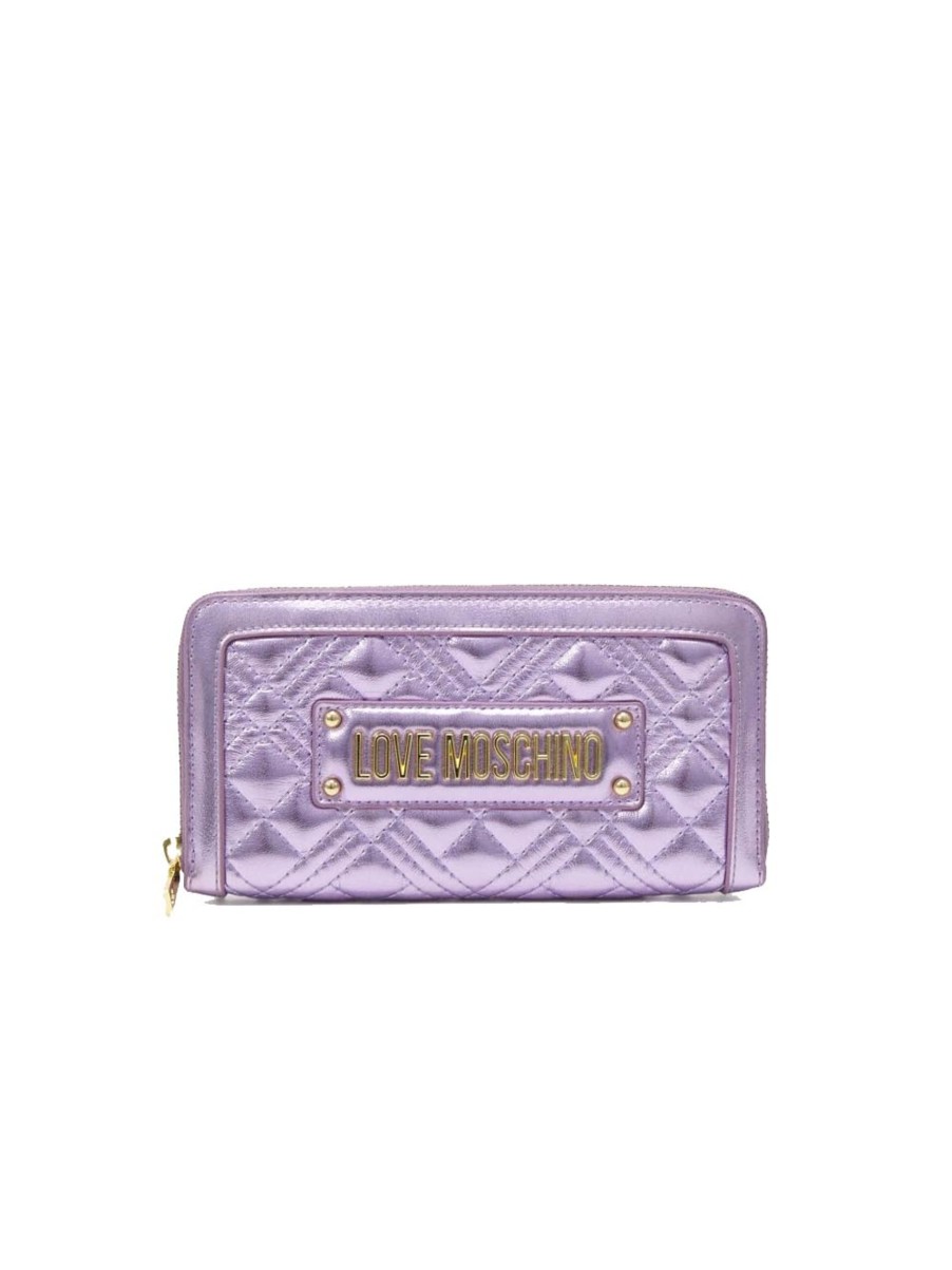 Donna love moschino Portafogli | Portafoglio Quilted Pu - Lavanda