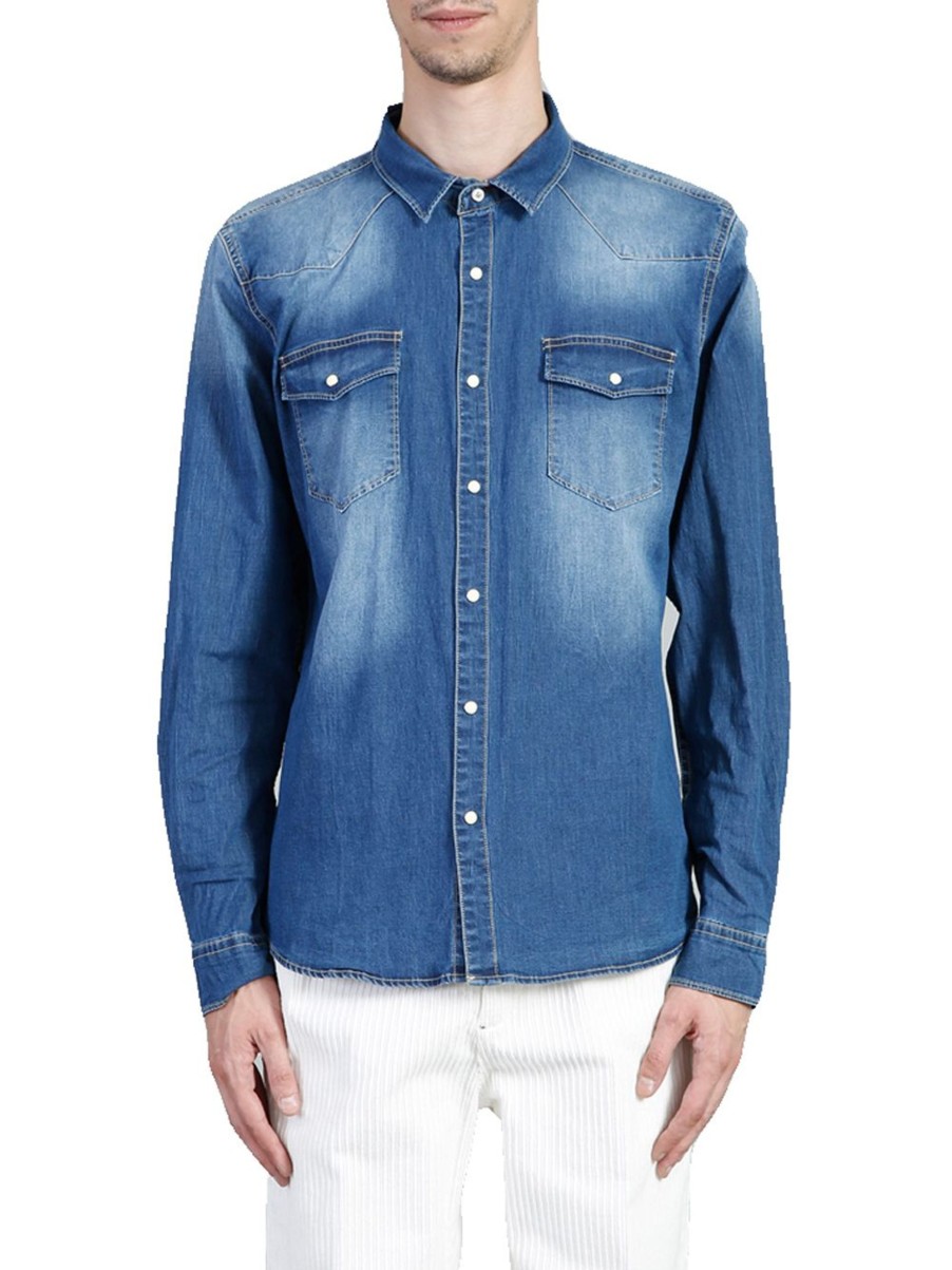 Uomo berna Camicie | M Camicia Denim - Colore Unico