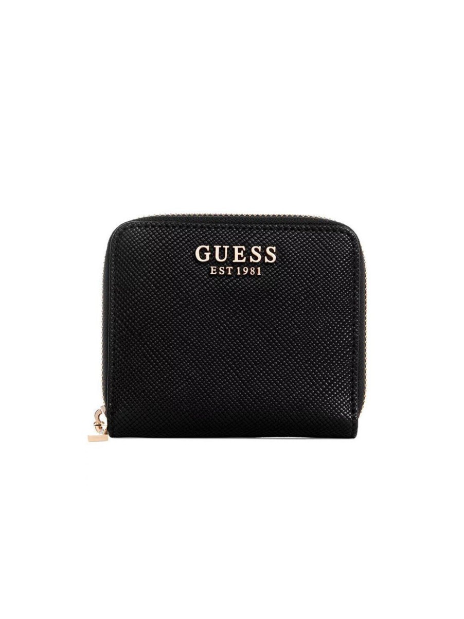 Donna guess Portafogli | Laurel Slg Small Zip Around - Black