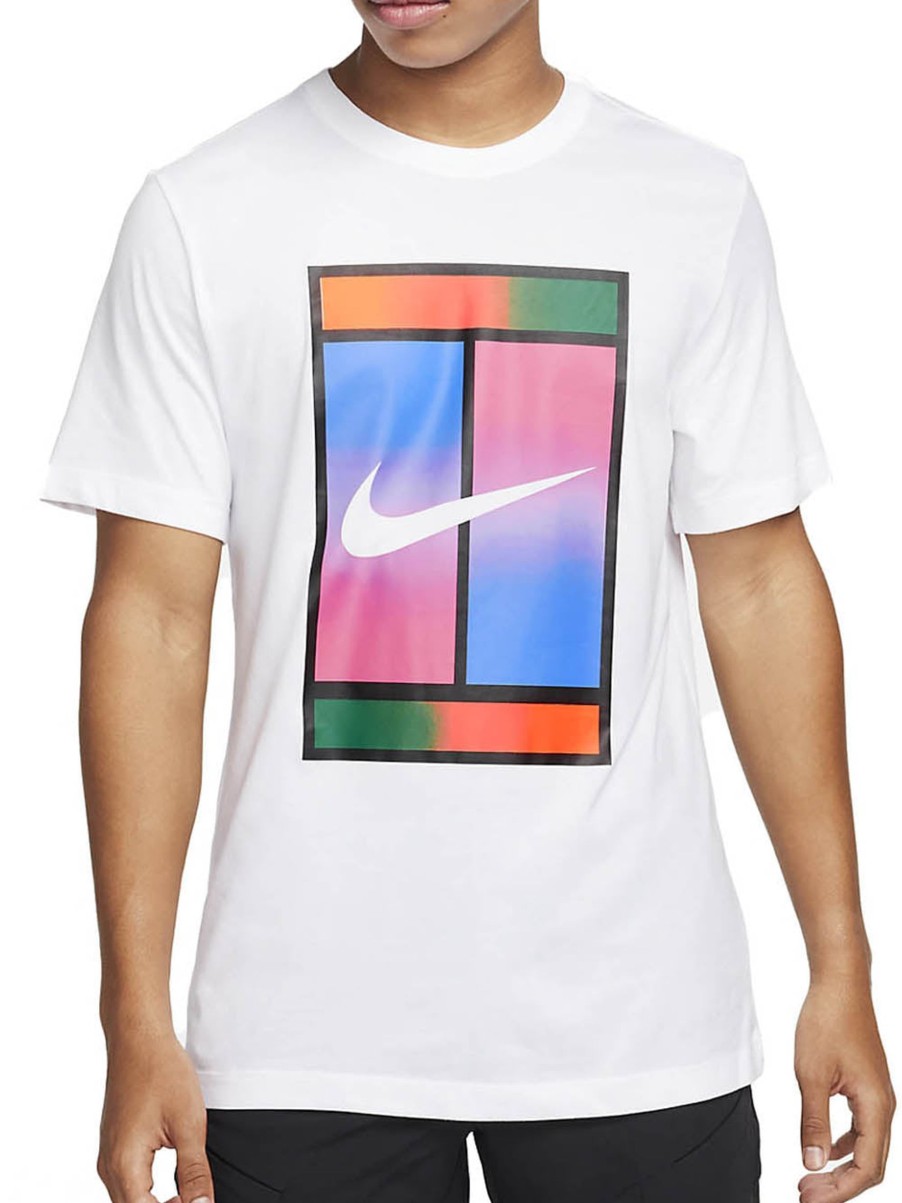 Uomo nike T-Shirt | Court Dri-Fit Men'S Tennis - White