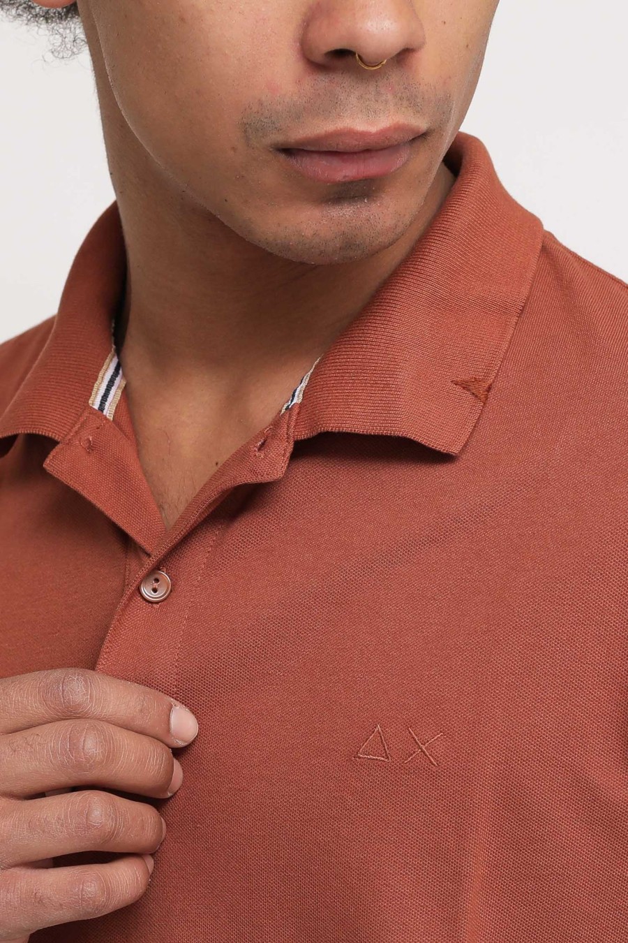 Uomo sun68 Polo | Polo Cold Dye Details - Cacao