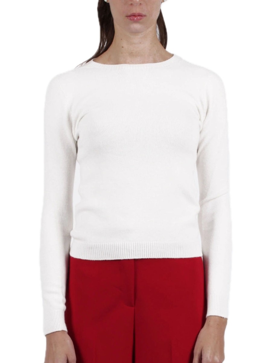 Donna berna Pullover | W Girocollo - Crema