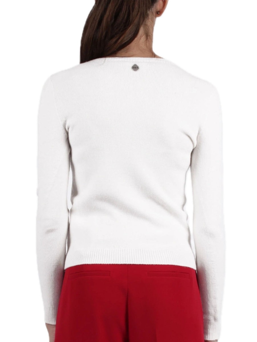 Donna berna Pullover | W Girocollo - Crema