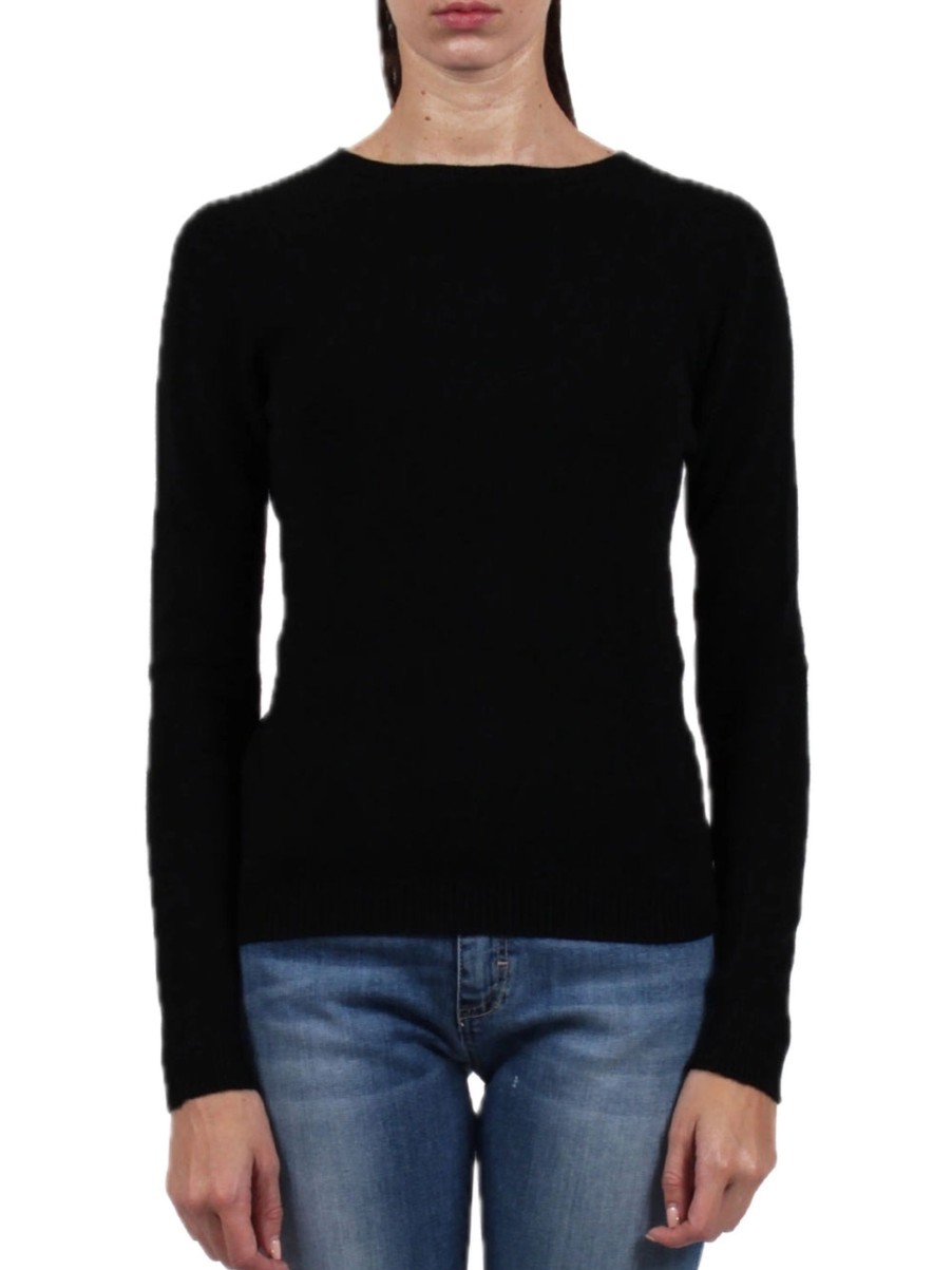 Donna berna Pullover | W Girocollo - Nero