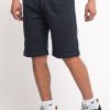 Uomo sun68 Bermuda | Bermuda Pinces Bottom Fold Solid - Navy Blue