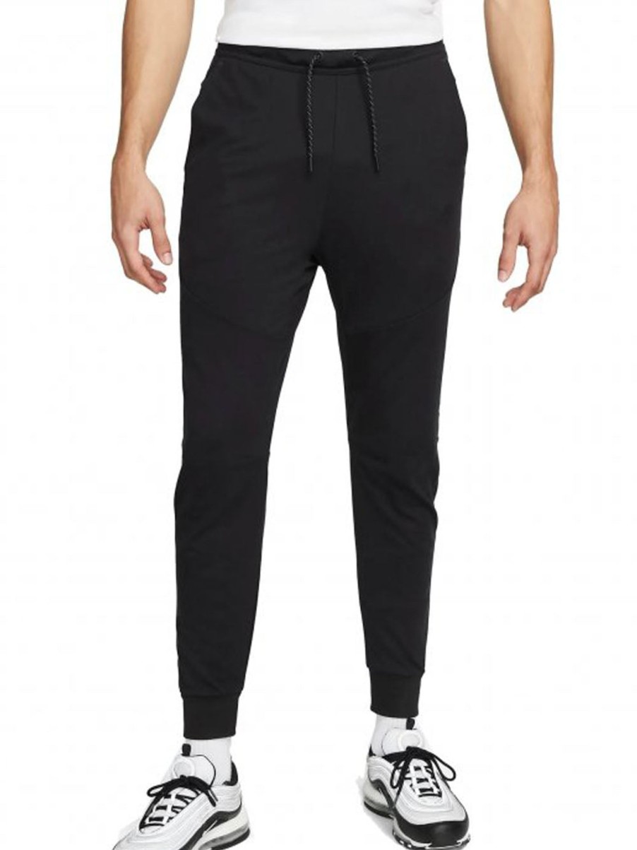 Uomo nike Pantalone | Sportswear Tech Fleece Lightweight - Pantaloni Tuta Da Jogging Slim Fit - Black