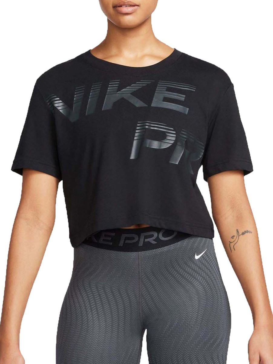 Donna nike T-Shirt | Pro Women'S Dri-Fit Graphic - Black