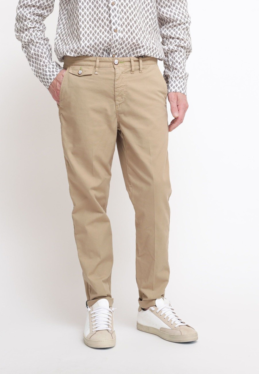 Uomo berna Pantaloni | Chinos Slim Uomo - Coloniale