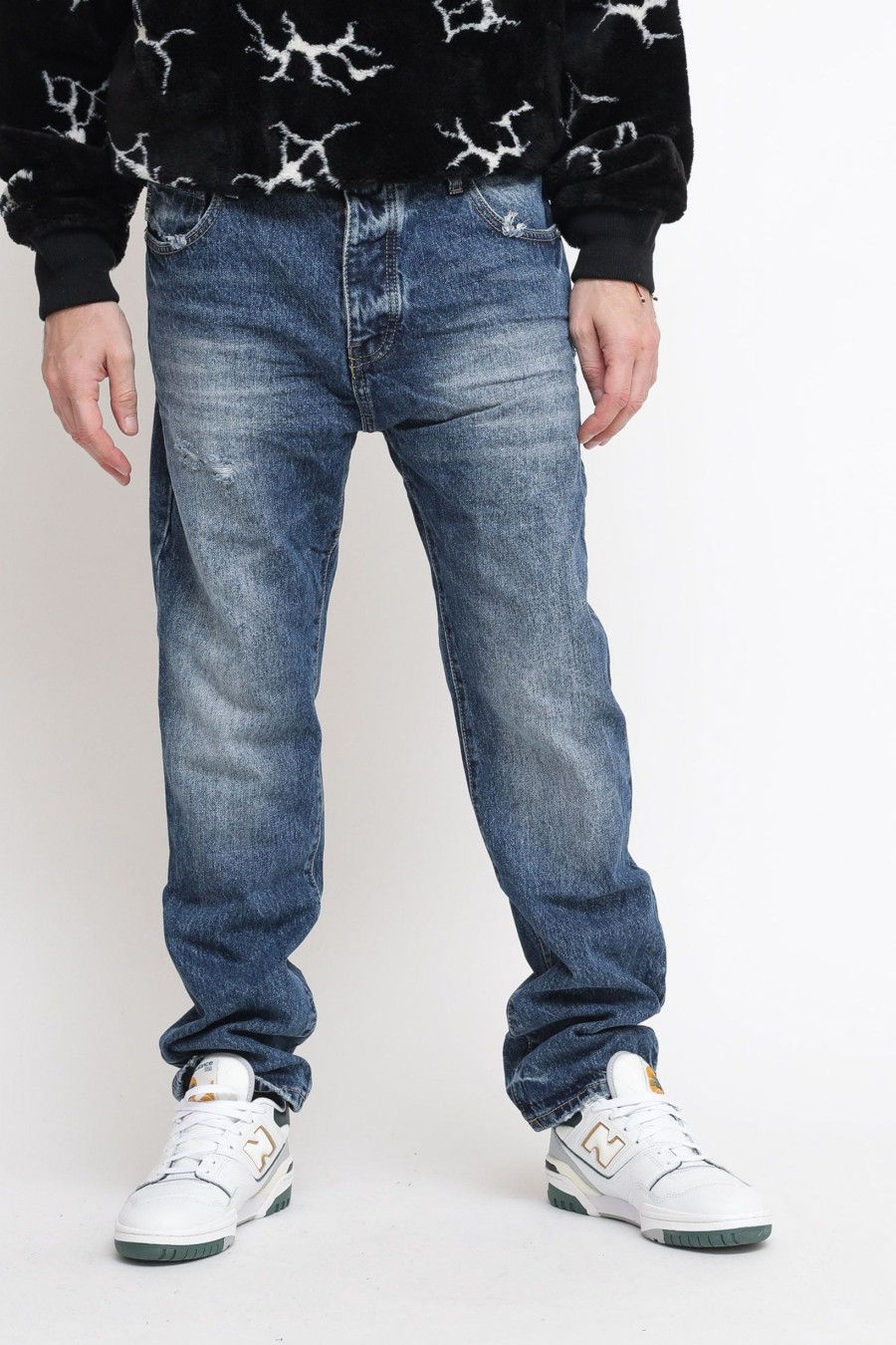 Uomo berna Pantaloni Jeans | Jeans Regular - Colore Unico