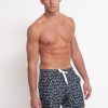 Uomo sun68 Beach Boxer Da Mare | Swim Pant Small Print - Nero