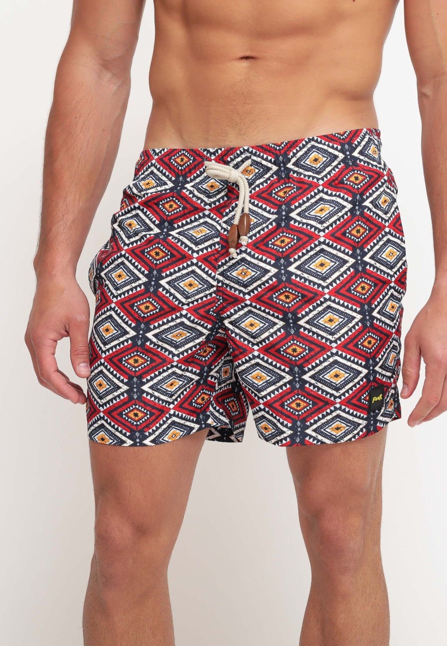 Uomo f**k project Boxer Da Mare | Printed Short - Fantasia