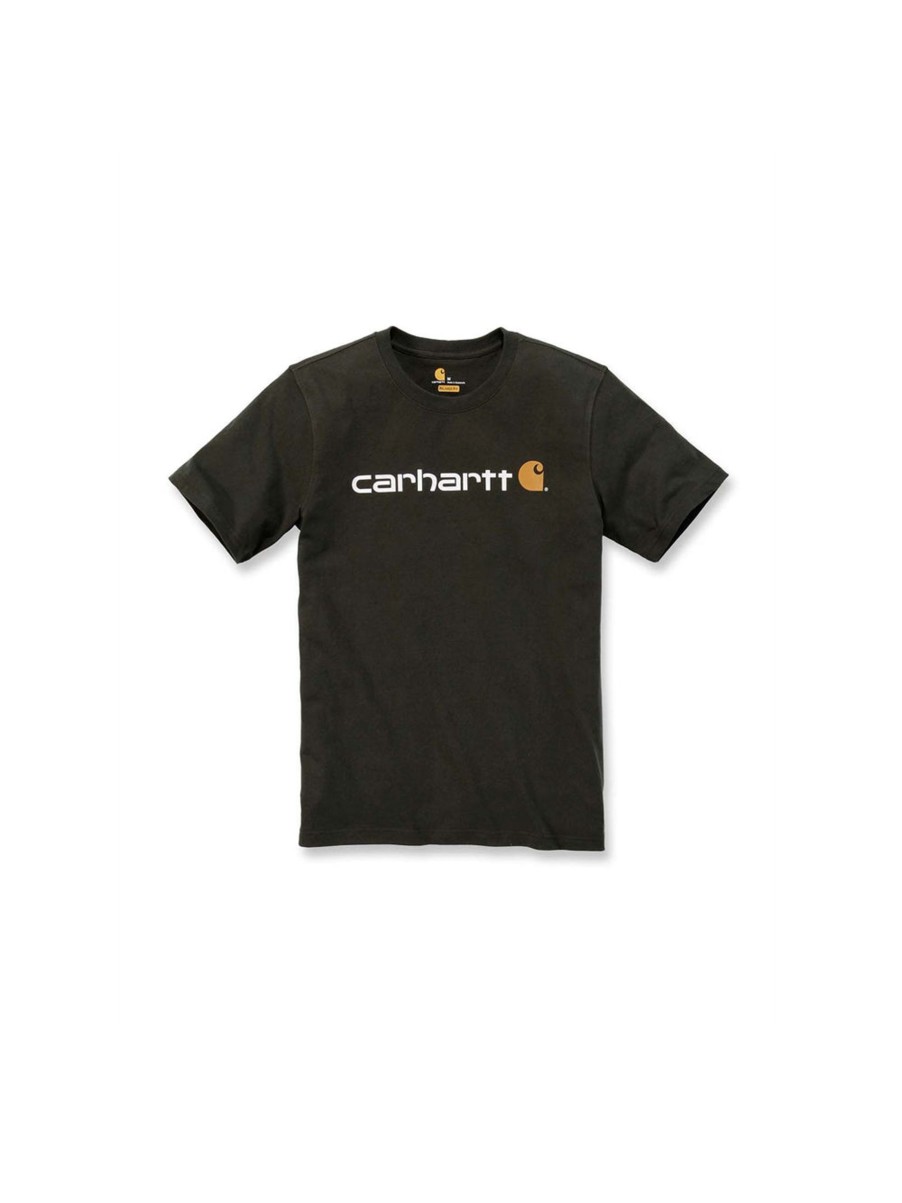 Uomo carhartt T-Shirt | Core Logo T-Shirt Short Sleeve - Peat