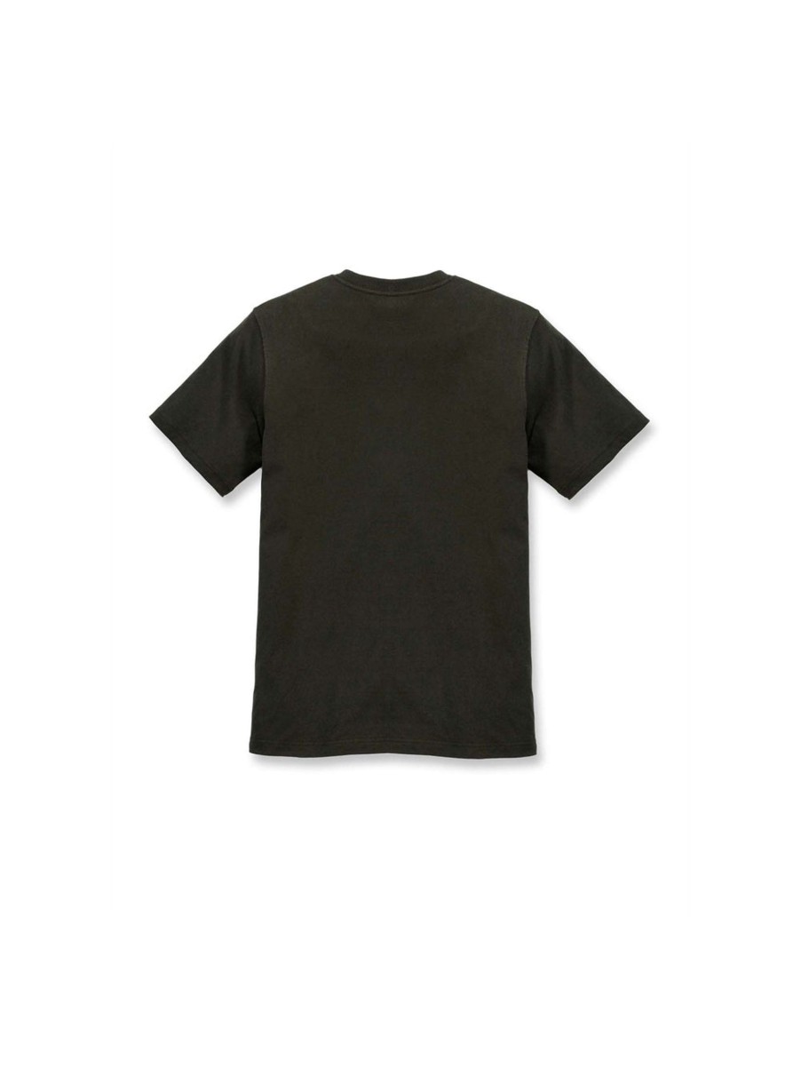 Uomo carhartt T-Shirt | Core Logo T-Shirt Short Sleeve - Peat