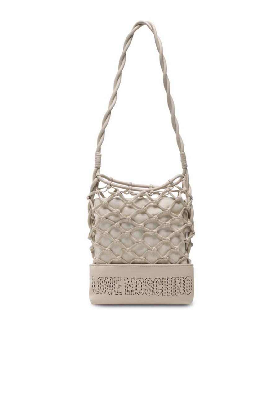 Donna love moschino Borse A Spalla | Borsa Pu Lamb + Canvas Lamb