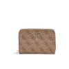 Donna guess Portafogli | Laurel Slg Medium Zip Around - Latte Logo