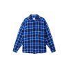 Uomo obey Camicie | Bigwig Plaid Woven - Surf Blue Multi