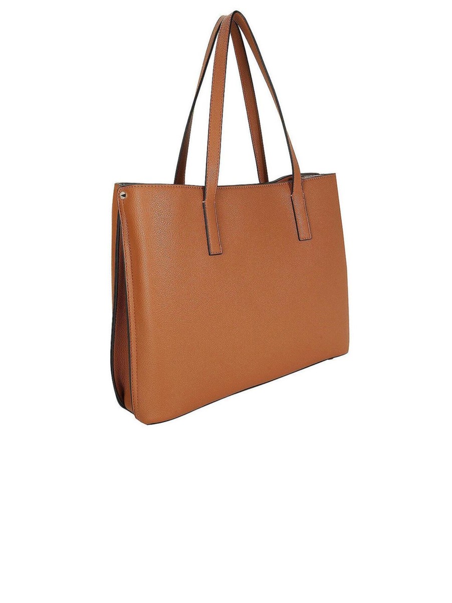 Donna guess Borse | Meridian Girlfriend Tote Bag - Cognac