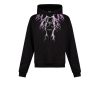 Uomo phobia vos Felpe | Black Hoodie Whit Purple Grey Lightning