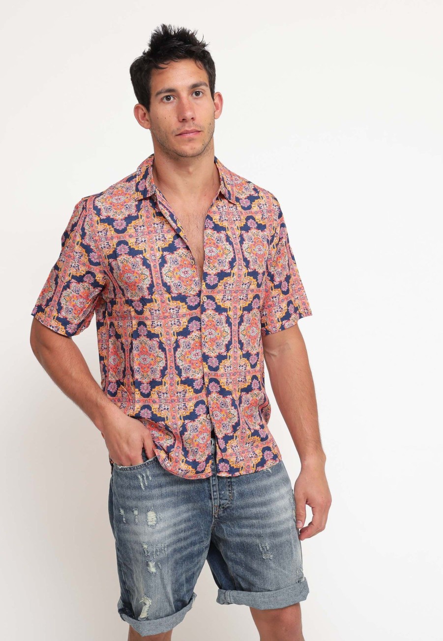 Uomo tooco Camicie | Bowling Shirt Short Sleeve Babel