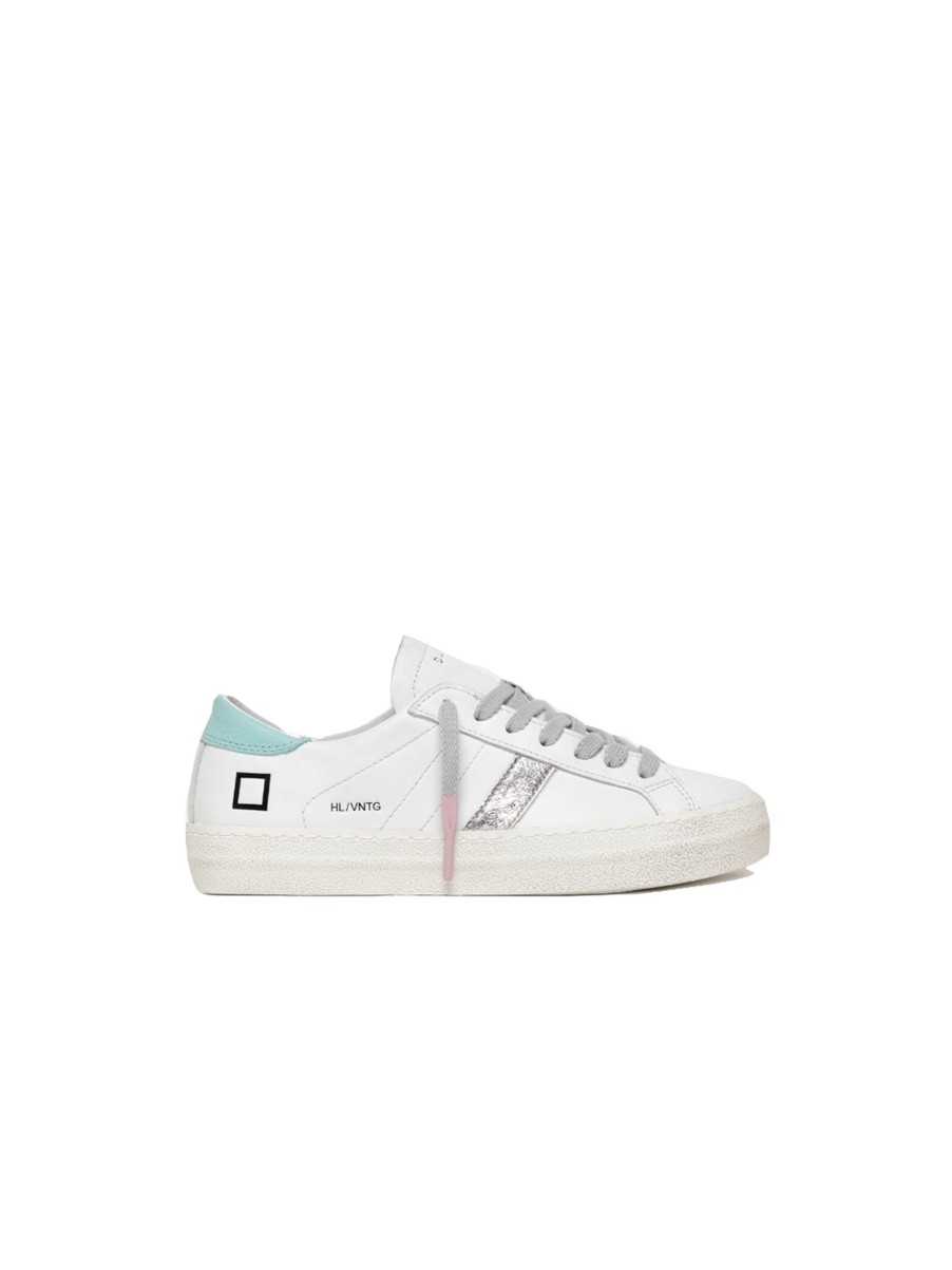 Scarpe d.a.t.e. | Hill Low Vintage Calf - White Mint