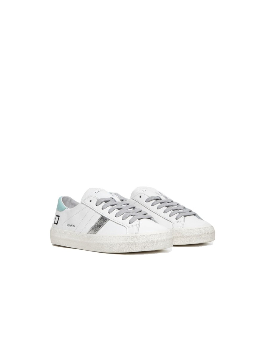 Scarpe d.a.t.e. | Hill Low Vintage Calf - White Mint