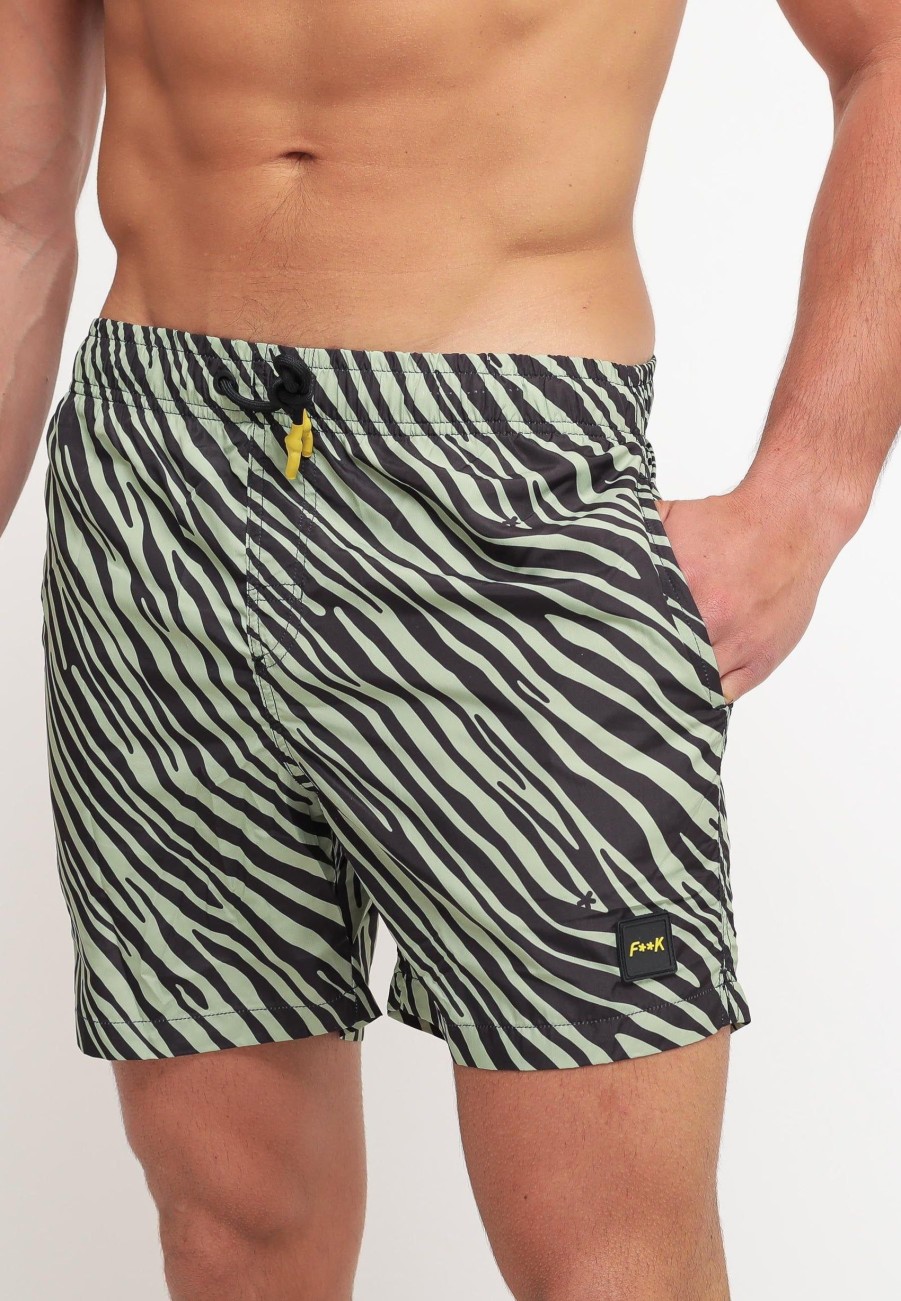 Uomo f**k project Boxer Da Mare | Printed Short - Multicolor