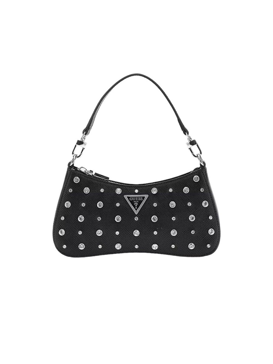 Donna guess Borse | Liona Mini Top Zip Shldr Bag - Black