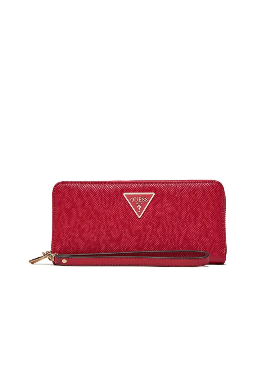 Donna guess Portafogli | Laurel Slg Large Zip Around - Red