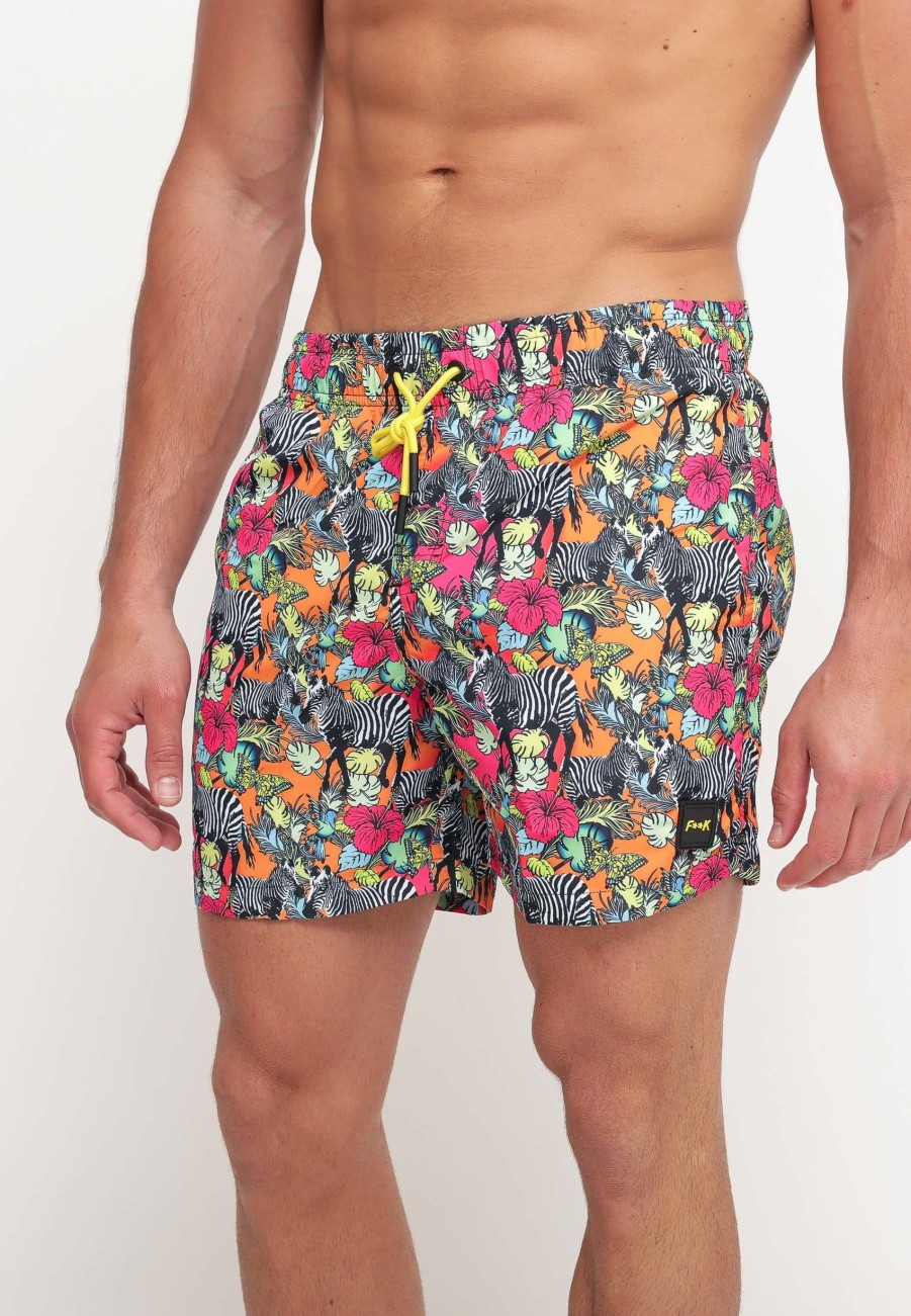 Uomo f**k project Boxer Da Mare | Printed Short - Fantasia