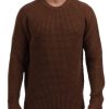 Uomo berna Pullover | Paricollo Tweed Wool - Caffe