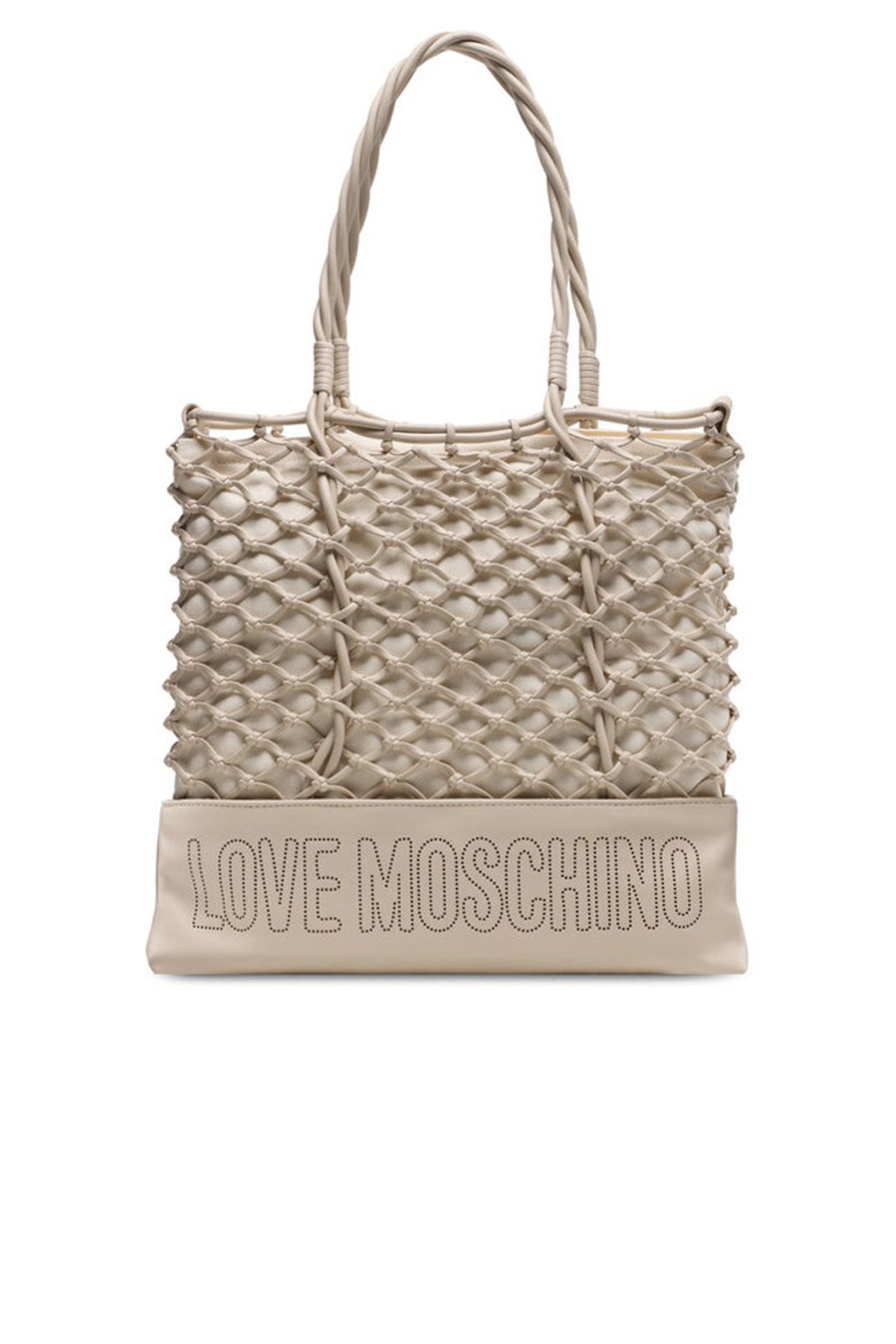 Donna love moschino Borse A Spalla | Borsa Pu Lamb + Canvas Lamb