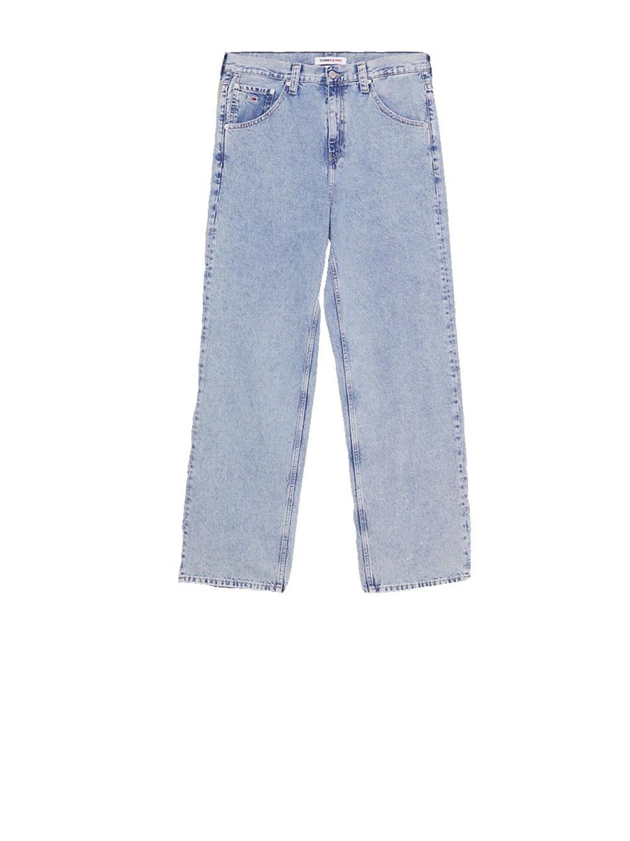 Uomo tommy hilfiger Pantalone Jeans | Aiden Baggy Jean Cg4014 - Denim Light