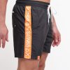 Uomo sun68 Beach Boxer Da Mare | Swim Pant Wet Tape Logo - Black