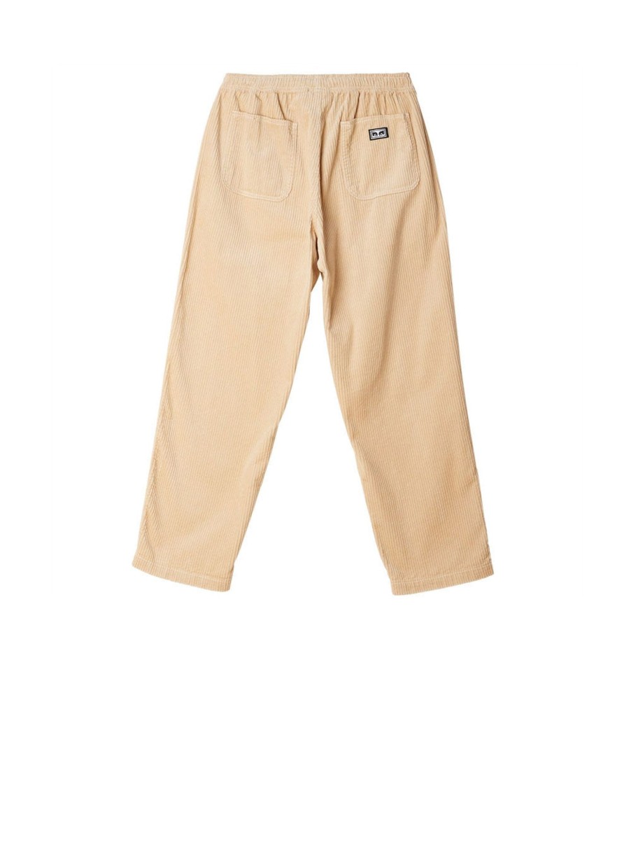 Uomo obey Pantaloni | Easy Cord Pant - Irish Cream