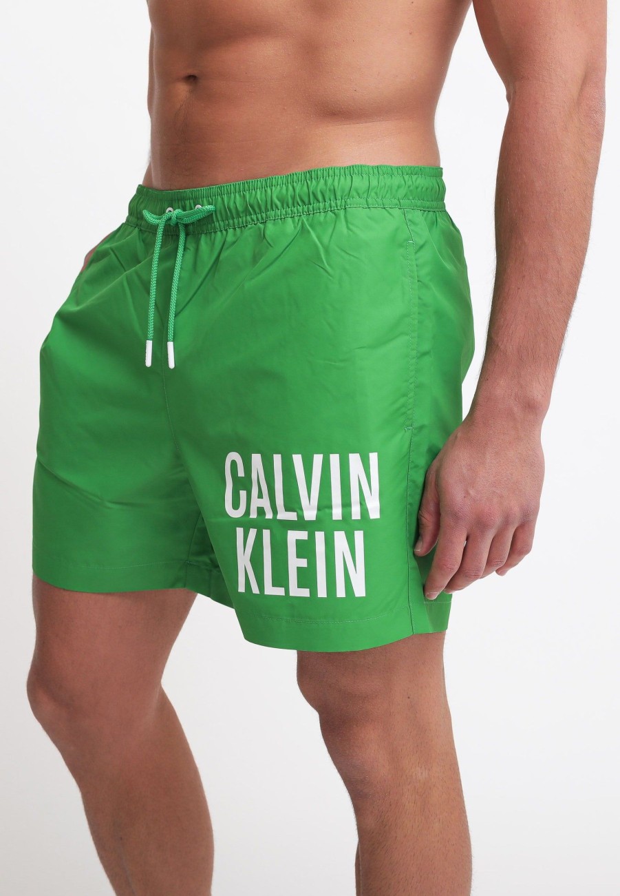 Uomo calvin klein Boxer Da Mare | Medium Drawstring - Green Apple