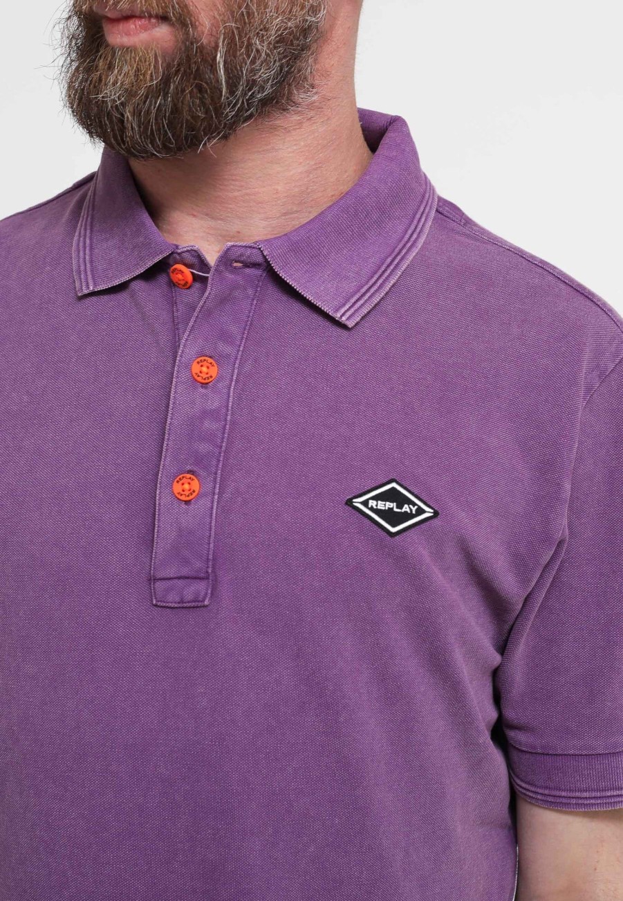 Uomo replay Polo | Polo - Viola