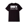 Uomo obey T-Shirt | Fight The System Classic Tee - Black