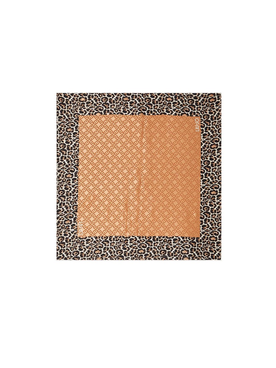 Donna liu jo Foulard | Ecs Foulard Logo Animalier - Naturale