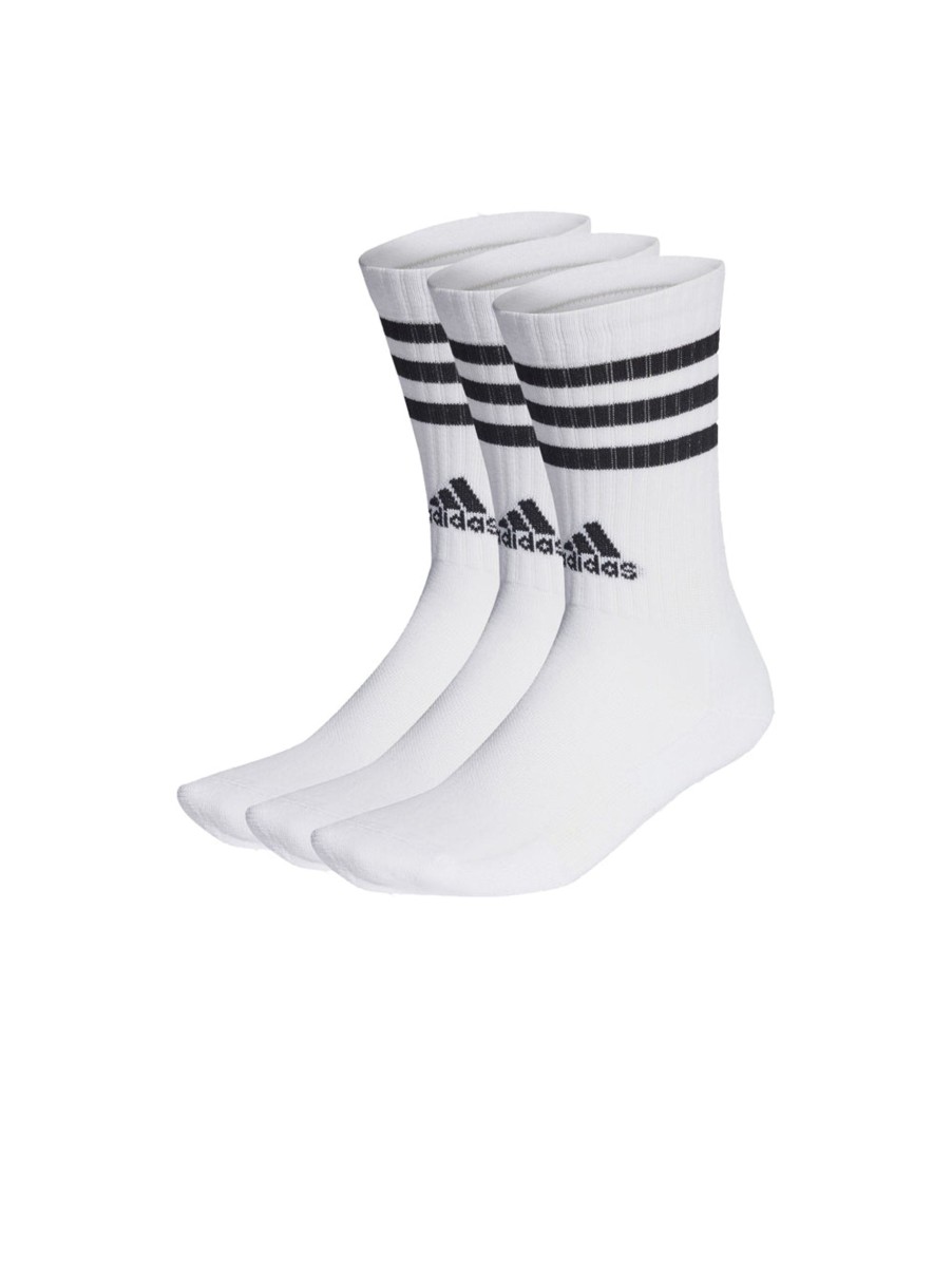 Uomo adidas Calzini | 3S C Spw Crw 3P Socks - White Black