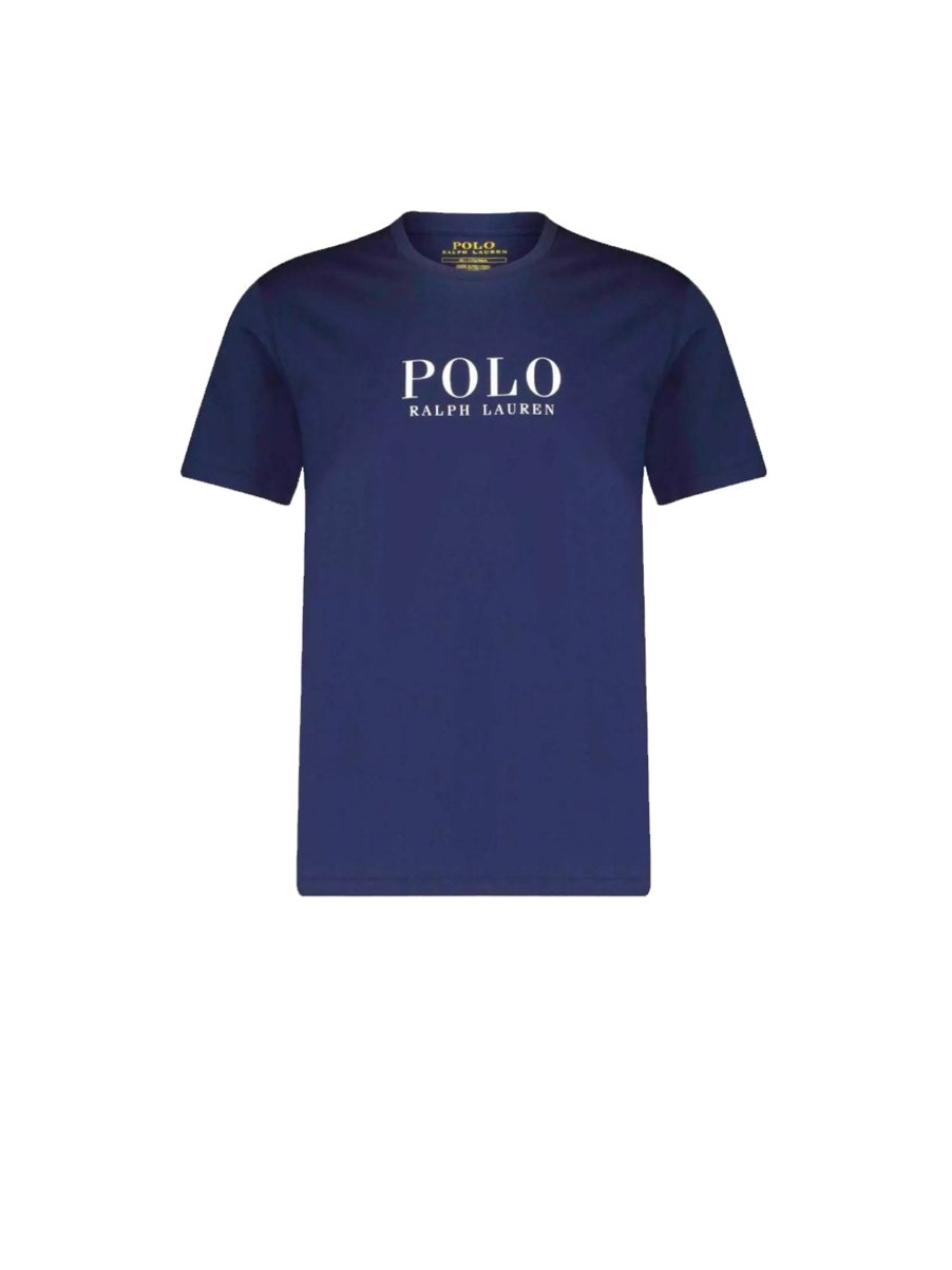 Uomo polo ralph lauren T-Shirt | S/S Crew Sleep-Top - Navy